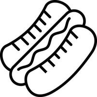 Hot dog Vector Icon Design