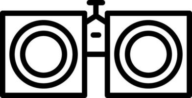 Binoculars Vector Icon Design