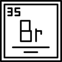 Bromine Vector Icon Design