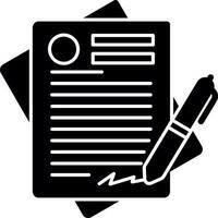 Contract Vector Icon Design