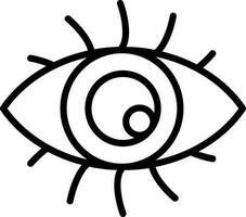 diseño de icono de vector de ojo