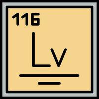 livermorium vector icono diseño