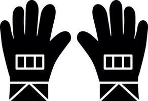 guantes, vector, icono, diseño vector