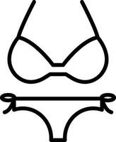 Bikini Vector Icon Design