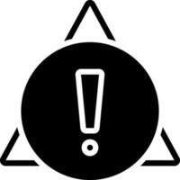solid icon for alert vector