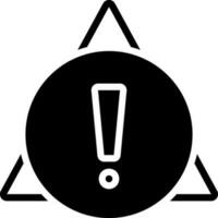 solid icon for alert vector