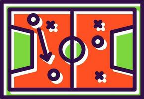 Soccer tactics sketch Vector Icon Design