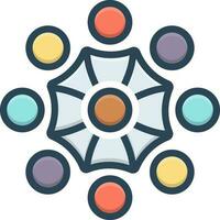 color icon for support vector