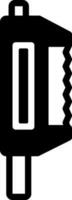 solid icon for fretsaw vector