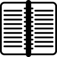 solid icon for work book vector