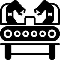solid icon for machinery production vector