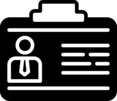 solid icon for business contacts vector