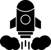 Rocket launch Vector Icon Design