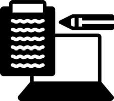 solid icon for content vector