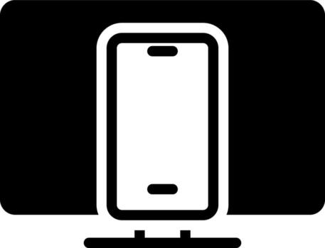 solid icon for smartphone vector