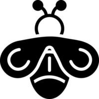 solid icon for fly vector