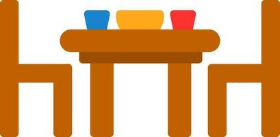 Dining table Vector Icon Design