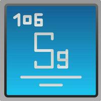Seaborgium Vector Icon Design