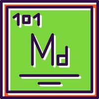 Mendelevium Vector Icon Design