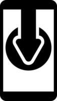 solid icon for install vector