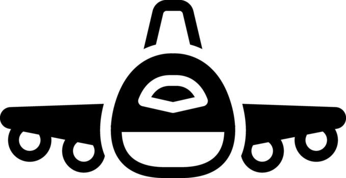 solid icon for flight vector