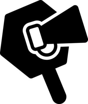 solid icon for promotion vector
