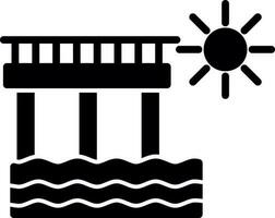 diseño de icono de vector de muelle