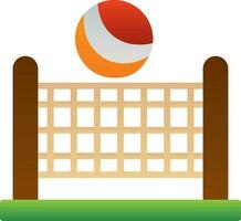 Beach volleyball Vector Icon Design