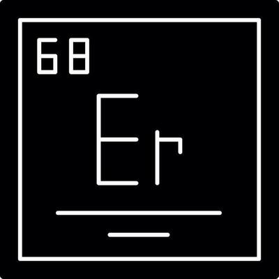 Erbium Vector Icon Design