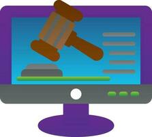 Online court Vector Icon Design