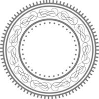 Beautiful frame design in circle shape. vector