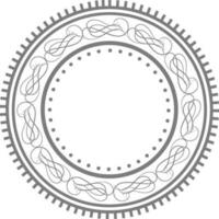 Beautiful frame design in circle shape. vector