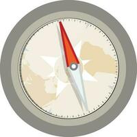 Isolated flat style compass. vector