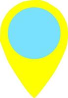 Isolated icon of map pin. vector