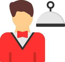 Waiter Vector Icon Design