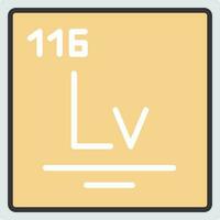 livermorium vector icono diseño