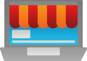 Online shop Vector Icon Design