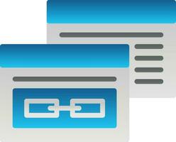 Backlink Vector Icon Design