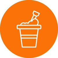 Bucket Vector Icon Design