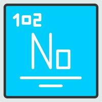 Nobelium Vector Icon Design