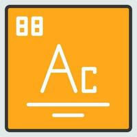 Actinium Vector Icon Design