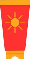 Sun cream Vector Icon Design