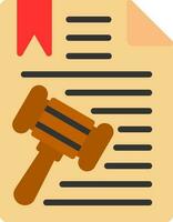 diseño de icono de vector de documento legal