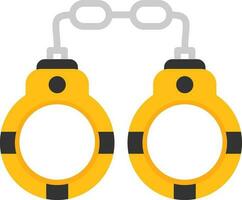 Handcuffs Vector Icon Design