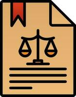 Legal document Vector Icon Design