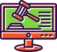 Online court Vector Icon Design