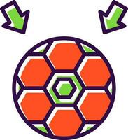 fútbol pelota vector icono diseño