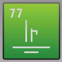 Iridium Vector Icon Design
