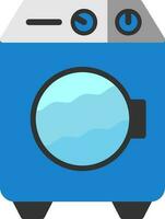 Washing machine Vector Icon Design