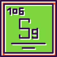 Seaborgium Vector Icon Design